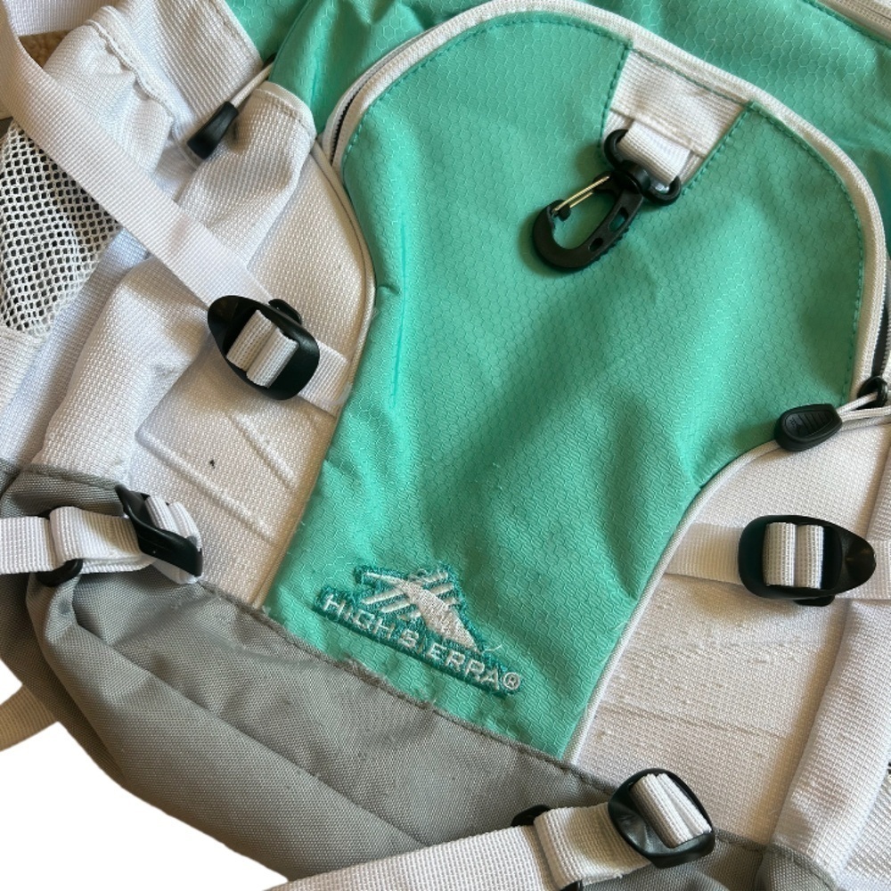 HIGH SIERRA LOOP BACKPACK  + tablet-sleeve, Aquamarine/White, one size - Picture 6 of 8